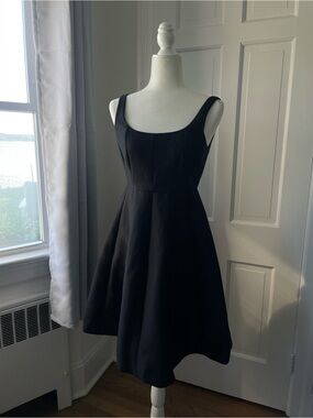 Forever New Black Sleeveless Fit-and-Flare Mini Dress